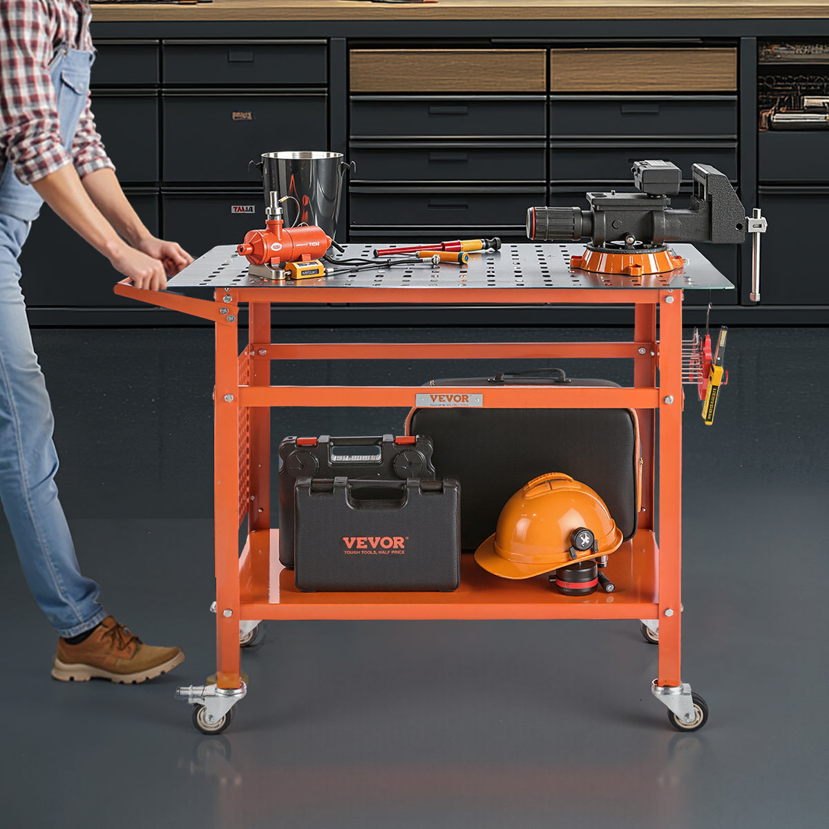 VEVOR Welding Table 40"x24" Welding Workbench with 800LBS Static Weight Capacity