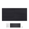 VEVOR 2 x 4 ft / 4 x 4 ft / 8 x 4 ft Slat Wall Paneling PVC White Garage Slatwall with Modular Design White/Grey/Black