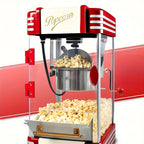 Home Commercial Popcorn Machine Automatic, Party, Desktop High Quality, Simple and Easy to Operate, Miniature Popcorn Maker