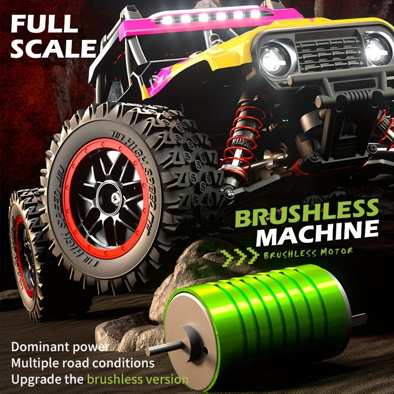 75KM/H Remote Control Racing Car, 4WD Remote Control Car Professional Racing Brushless Electric High Speed Off-Road Drift Remote Control Toy