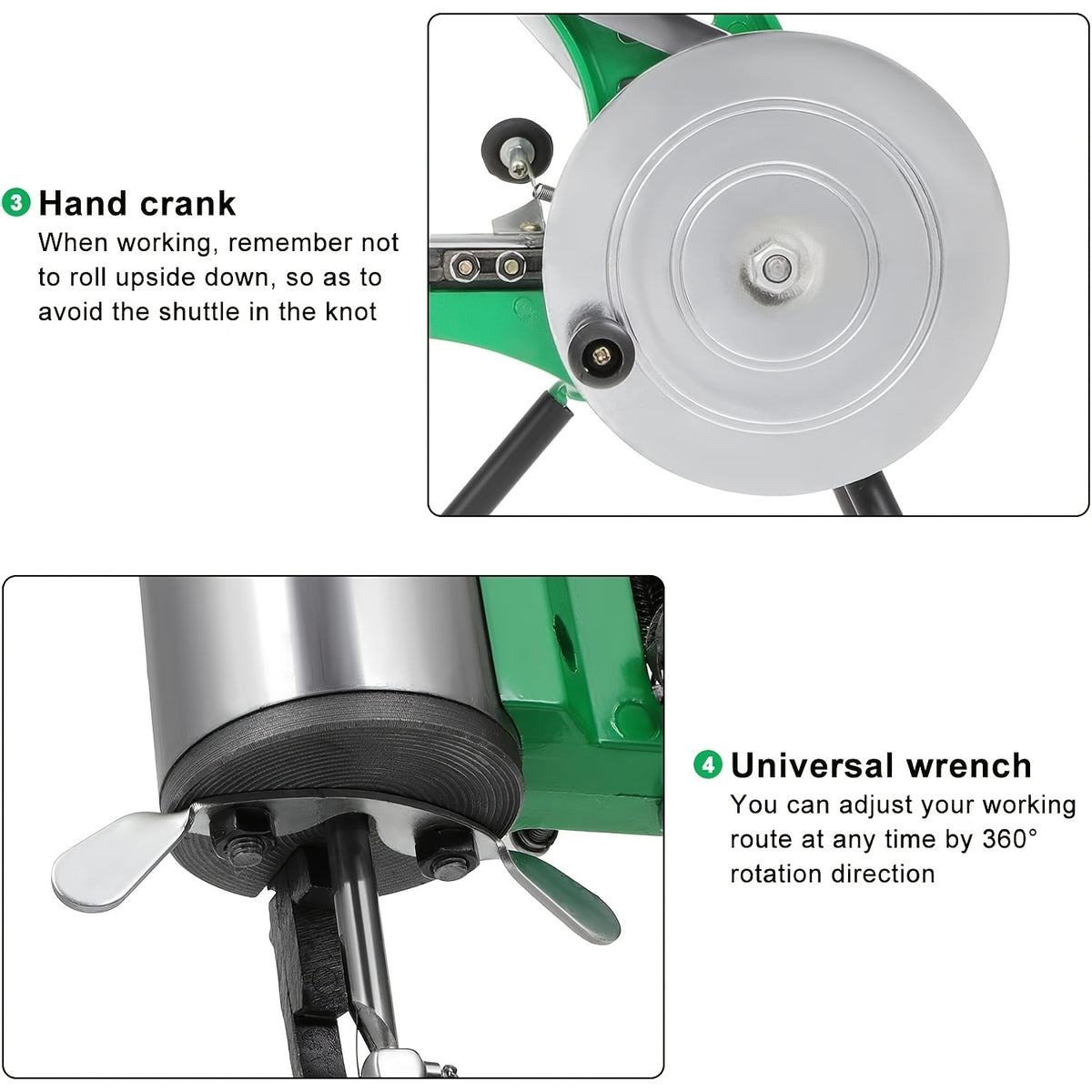 Heavy-Duty Leather Stitching Machine | Industrial Shoe Repair Equipment, Dual Thread System for Shoes, Bags, Belts, Sew Thick Materials Like Leather, Canvas, Nylon, Professional for Upholstery, Tents, Coats | Green, Non-Electric, Brand: GCCSJ