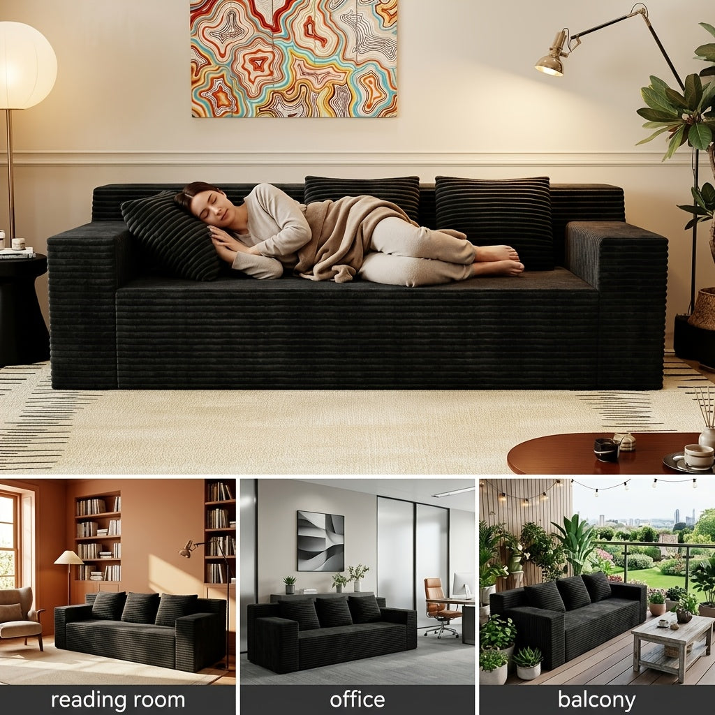 71 Inch Modern Modular Sofa, No Wooden Frame, Living Room Sofa, No Assembly Required, Comfortable Soft Cushion, Suitable For Living Room, Bedroom, Apartment