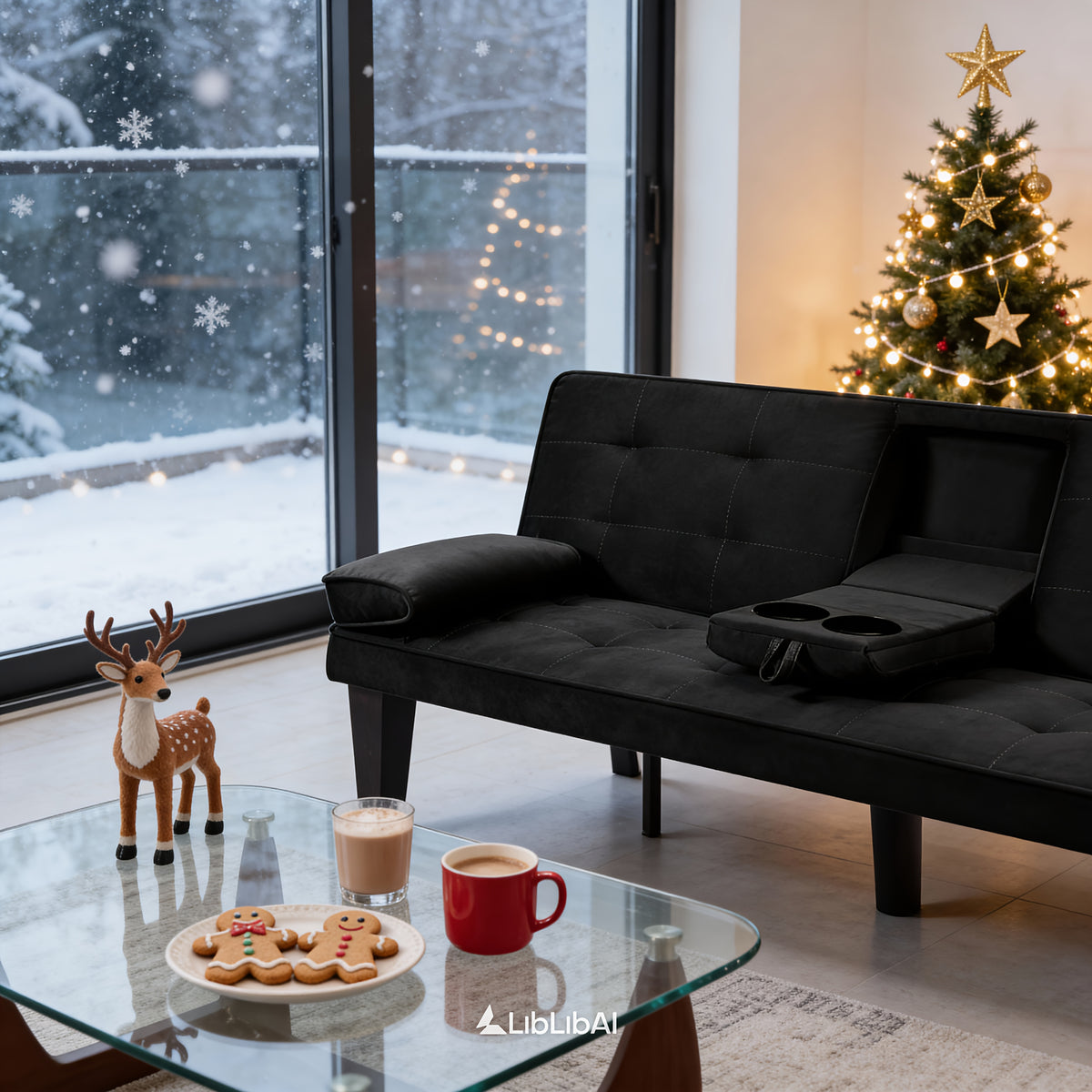 Foldable Sofa Bed with Frame & Fabric Upholstery - Space-Saving Convertible Bed/Sofa for Small Apartments, Dorms, Studios - Modern Sleeper Sofa, Assembly, Comfortable Daybed & Night Rest for Urban Living