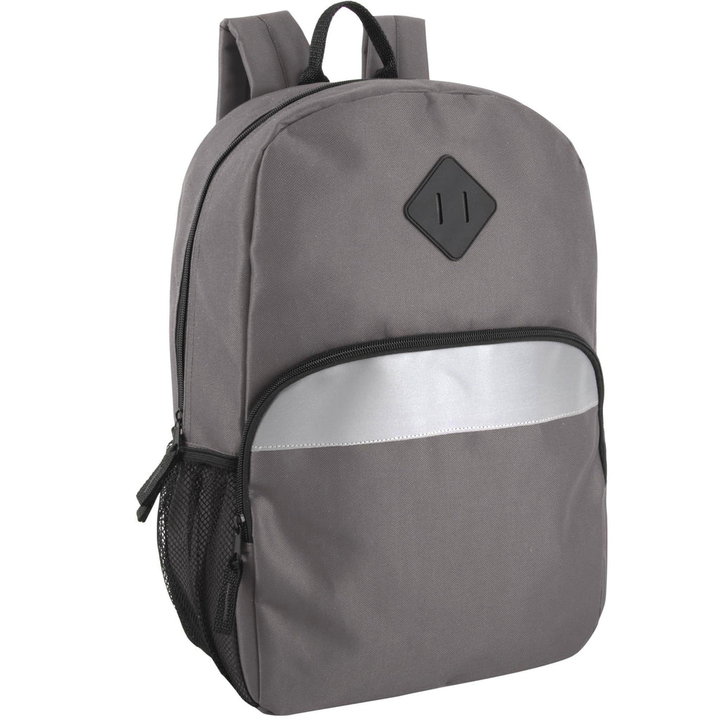 Trailmaker (24 Pack) 17" Backpack – Reflective School Backpack with Padded Straps, Water Bottle Pockets for Kids & Adults, School Travel Camp