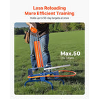 Clay Target Thrower VEVOR Automatic Pigeon Launcher, 28 or 50-Clay Capacity for 45-Yard Training