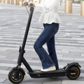 [Electric Scooter] AOVOPRO Folding Adult Electric Scooter, 500W Brushless Motor, 10" Tires, 3-Speed Settings, 21-28 Miles Range, Dual Suspension Dual Shock Absorption And Smart APP Control, Installed Safety Bell, 350 LBS Max Load