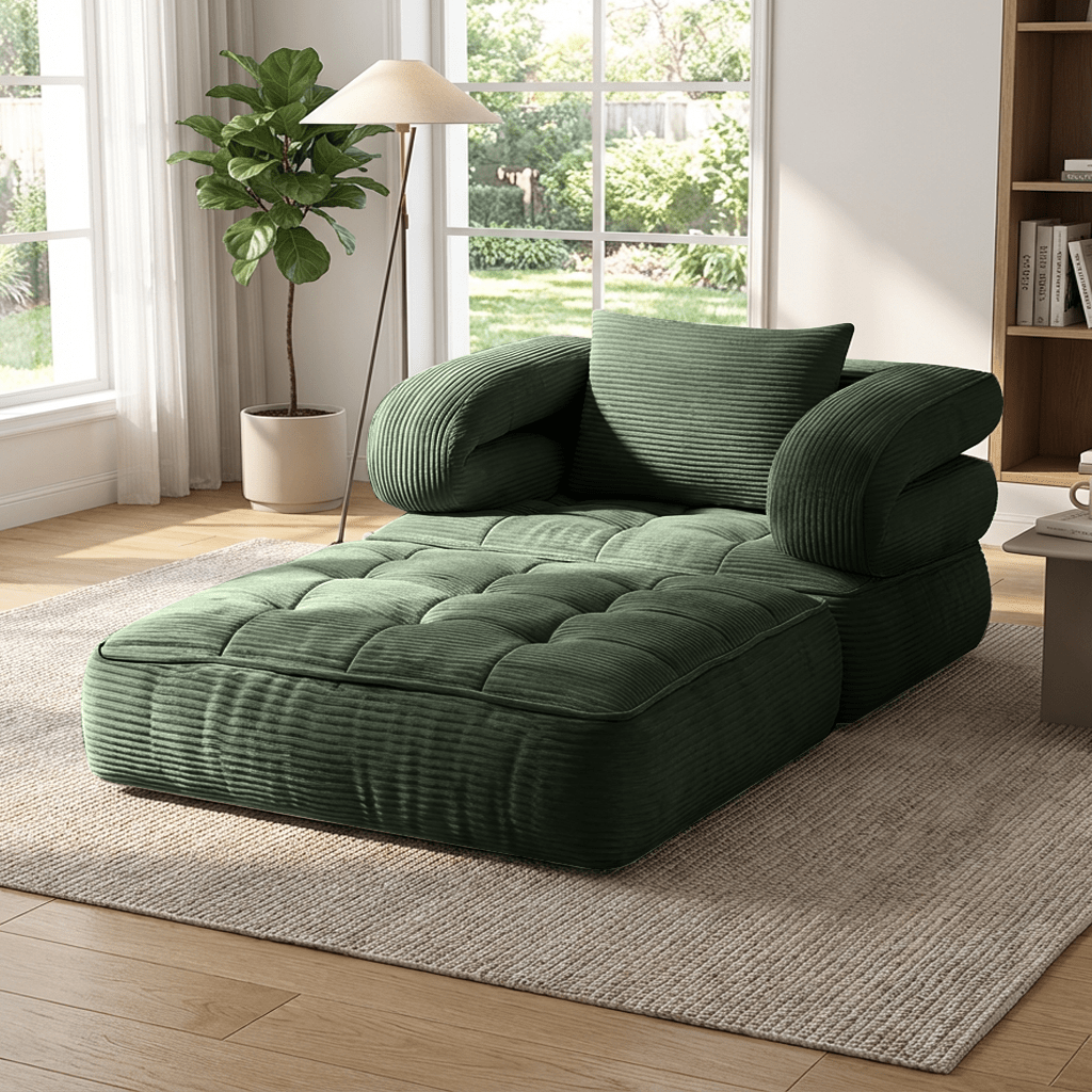 Black Friday Deal, Local Warehouse Ship 3-in-1 Compression Fold Sofa Bed, Single Convertible Chair Bed W/ Backrest & Pillow, Multi-Functional Lounge for Living Room Bedroom Apartment, for Napping, Overnight Guests, Reading & Relax, Great Gift Option