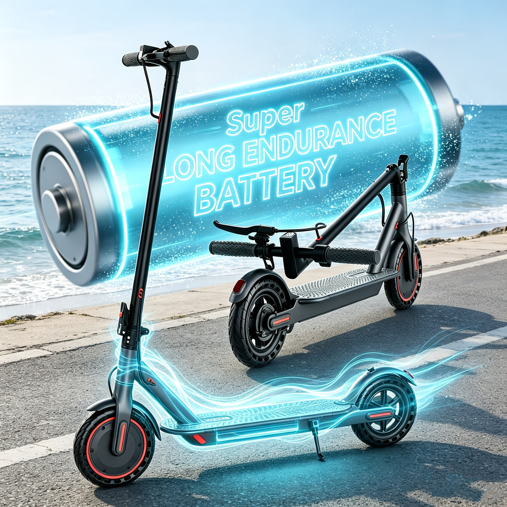 LADPED Commuter Foldable Electric Scooter for Adults, Smart App, 450W/500W Motor, 36V-48V Battery, with 8.5-14inches Tyres, 15-20MPH Speed, LCD Dashboard, LED Headlight Taillight, Integrated Bell, Duty Aluminum Alloy Frame, 265 LBS Weight Limit