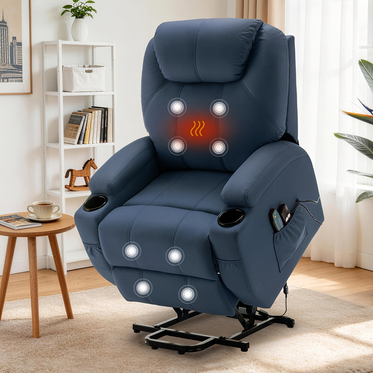 A Special Massage Chair for Personal Care And Home Use, Massage Chair Clearance Deal, Power Lift Recliner Chair, The Electric Chair Features Massage And Heating Functions, Comes with A Remote Control And Cup Holder, Holiday Gift