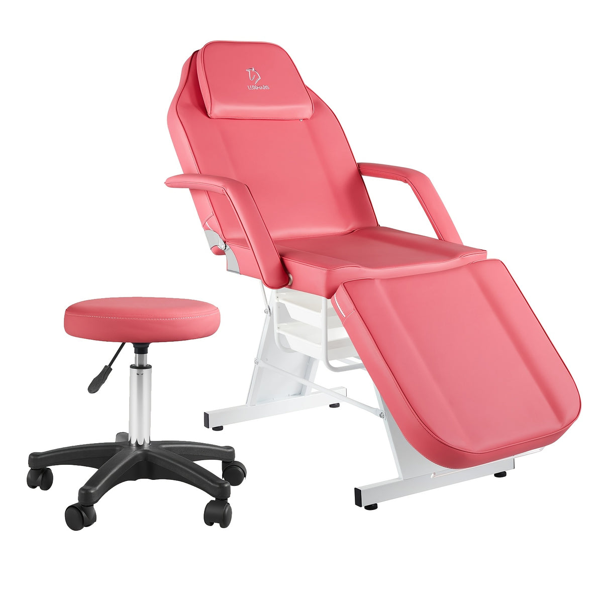 Tattoo Chair Adjustable, Facial Chair Multipurpose 73 Inch Spa Facial Bed With Massage Equipment Stool For Beauty Spa Tattoo