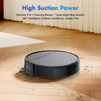 MAMNV 3-In-1 Intelligent Robot 5000Pa Vacuum Cleaner, Automatic Charging Fixed-Point Sweeper, Voice, App Control And Wet Suction Mopping of Water Tank Dust Box, Used for Smart Home Cleaning, Birthday And New Year Gifts
