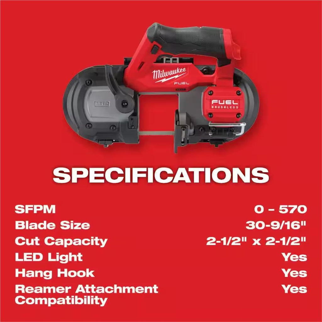 Milwaukee 2529-20 M12 FUEL Compact Band Saw (Blemished)