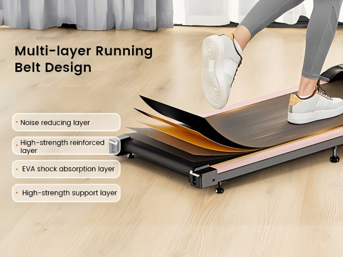 Portable 15% Incline Under Desk Walking Pad Treadmill, 2.5HP Lightweight Home Office Fitness Treadmill, 4-in-1 Walking Pad for Walking And Jogging Quiet, 265Lbs Capacity with Remote Control & LED Display, Walking Training, Weight Loss for Women