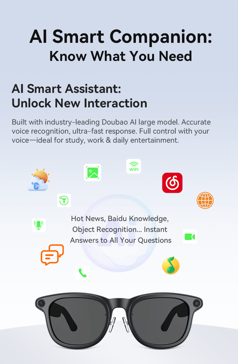 [Valentine's Day Gift] Smart Camera Glasses, 800MP Photochromic Lenses, 160+ Languages Real-time Translation, AI Voice Assistant, First-Ever Temple Battery Indicator, Charging Case with Battery Display, Anti-Shake Shooting, Emergency Charging