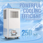 Portable Air Conditioner 8000 BTU(4400 BTU SACC), AC Unit with Dehumidifier Fan 3-in-1. Ft. Portable AC with Remote Control, 24H Timer, Digital Display,40dB Low Noise for Bedroom, Living Room, Dorms, Office