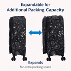 4-Piece Softside Spinner Luggage Set (20+24+28+32 inch) Lightweight Travel Suitcases with 360° Wheels, Telescopic Handle, Multi Pocket Design