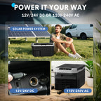 Upgraded 10/32/43 QT Portable Compressor Fridge Freezer, 15 Mins Quick Cooling, ECO & MAX Dual Modes, 3-Level Battery Protection, Ideal for Camping RV Home Use