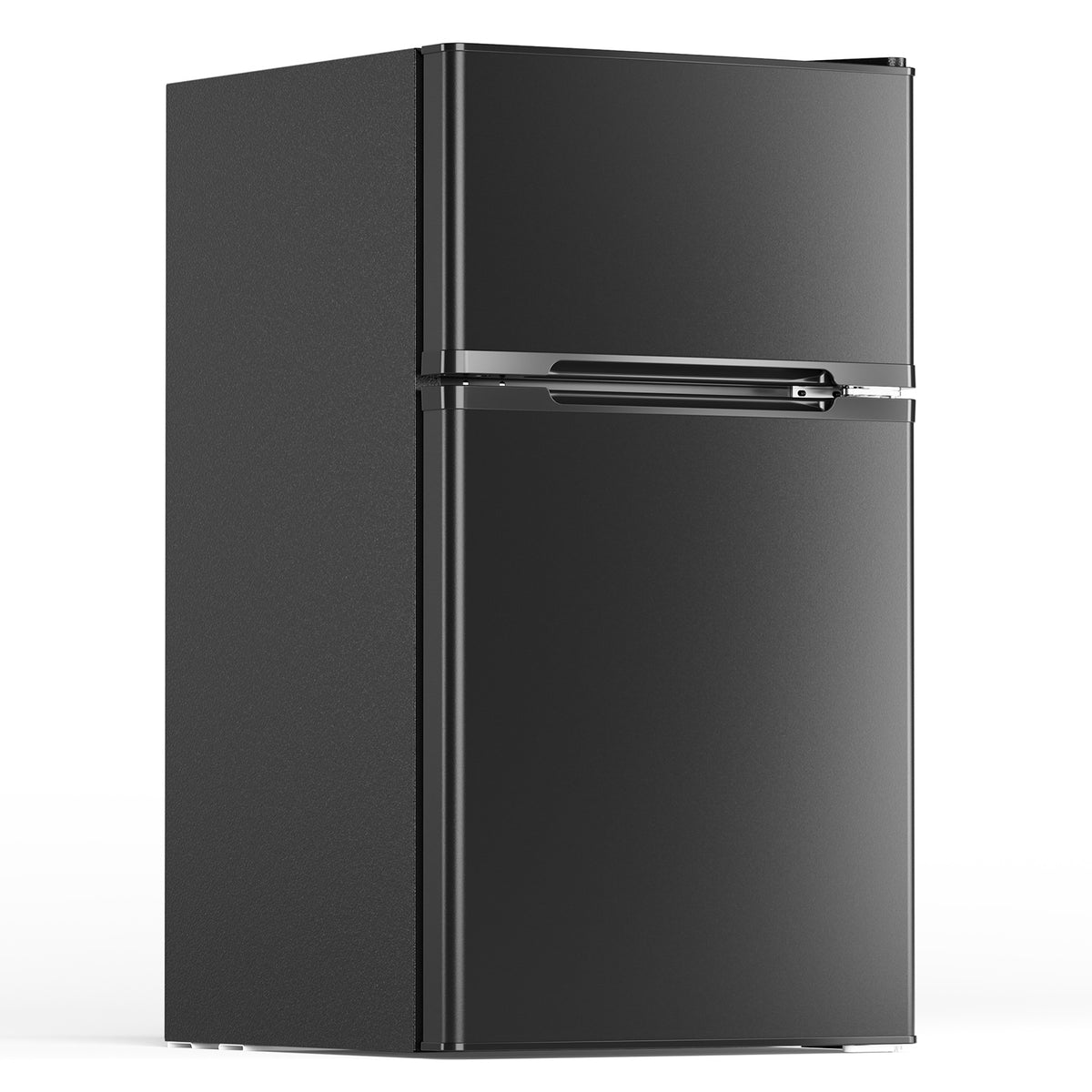 3.1 Cu.Ft Compact Mini Fridge, with Freezer, Compact Refrigerator with 2 Doors, Mini Fridge with Adjustable Removable Glass Shelves for Bedroom, Office, KitchenDorm Or Apartment