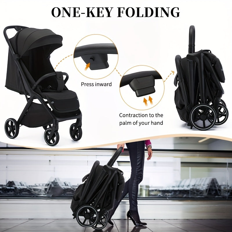Baby Stroller, Lightweight And Foldable, Can Sit Or Lie Down, Available in All Seasons, a Must-Have for Spring Trips