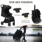Baby Stroller, Lightweight And Foldable, Can Sit Or Lie Down, Available in All Seasons, a Must-Have for Spring Trips