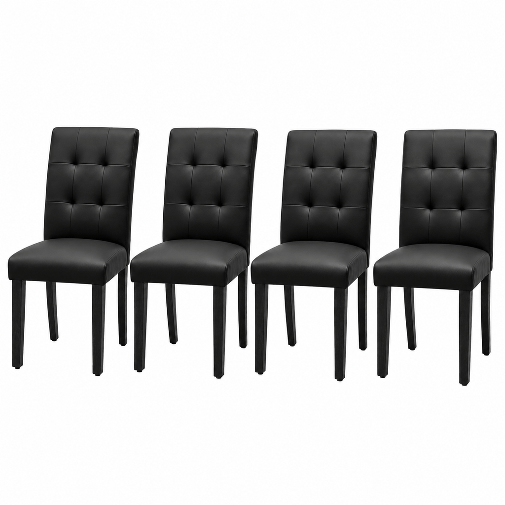 Set of 2/4 Faux PU Leather Upholstered Dining Chairs for Home Kitchen Living Room- Dining Room Chairs Dining Side Chairs