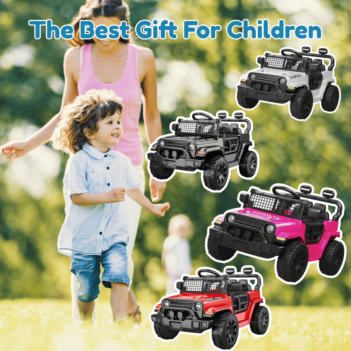 12V Ride On Car, Electric Car for Kids, with Parent Remote & Music Player, Spring Suspension for Comfortable Ride, Seat Harness Protection, Locking Doors, Outdoor Toy Car