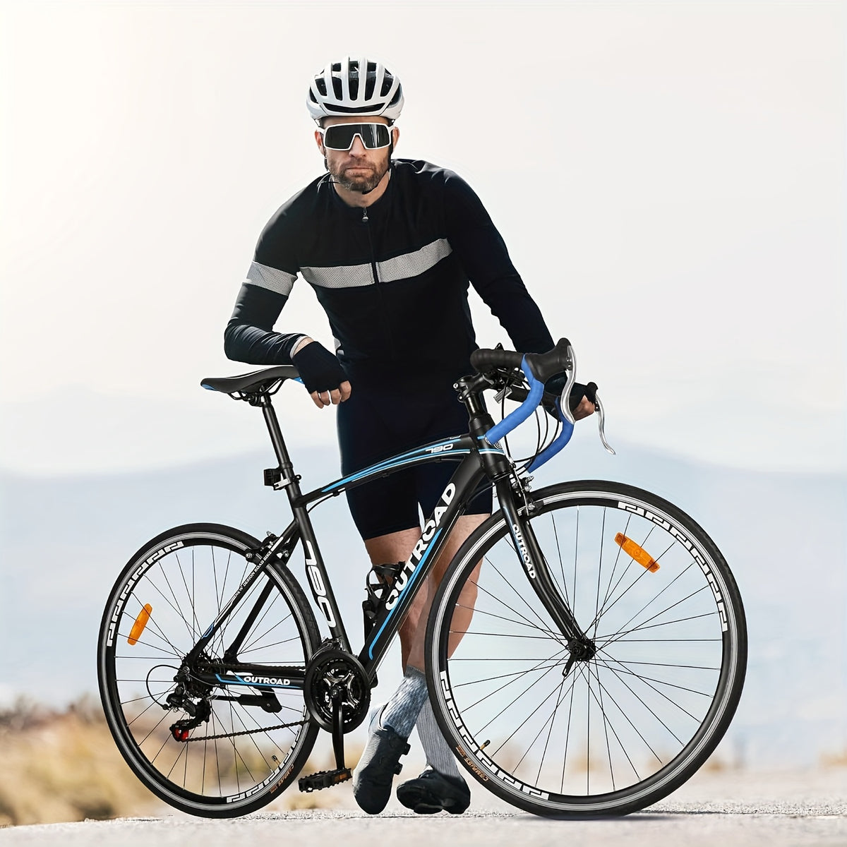 Road Bike 14-21Speed 700C Wheel with Light Aluminum Alloy Frame Commuter Bicycle with Dual Disc/V Brakes for Women And Men
