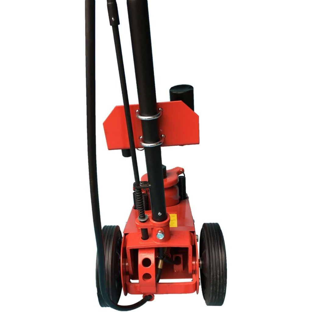 MEFEIR 22 Ton Air Hydraulic Floor Jack，44000 lbs Capacity Air-Operated Floor Jack with Extension Saddle Set and Wheels for Heavy Duty Lifting，Blue