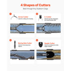 Electric Drain Cleaner Machine by VEVOR with 100 FT Cable for Sewer and Household Drain Clearing