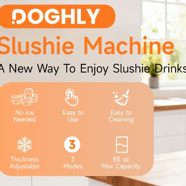 85oz Large Commercial & Home Frozen Drink Maker Machine with 3 Preset Programs, Digital LED Display, Stainless Suitable for Juices, Slushies, Milkshakes, Cocktails, for Home, Parties, Cafes, Restaurants - Easy