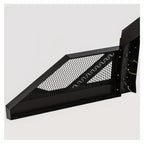 Pickup Truck Roll Bar Chase Rack with 6 Amber Side Marker Lamps in Fine Textured Black No-Drill Design