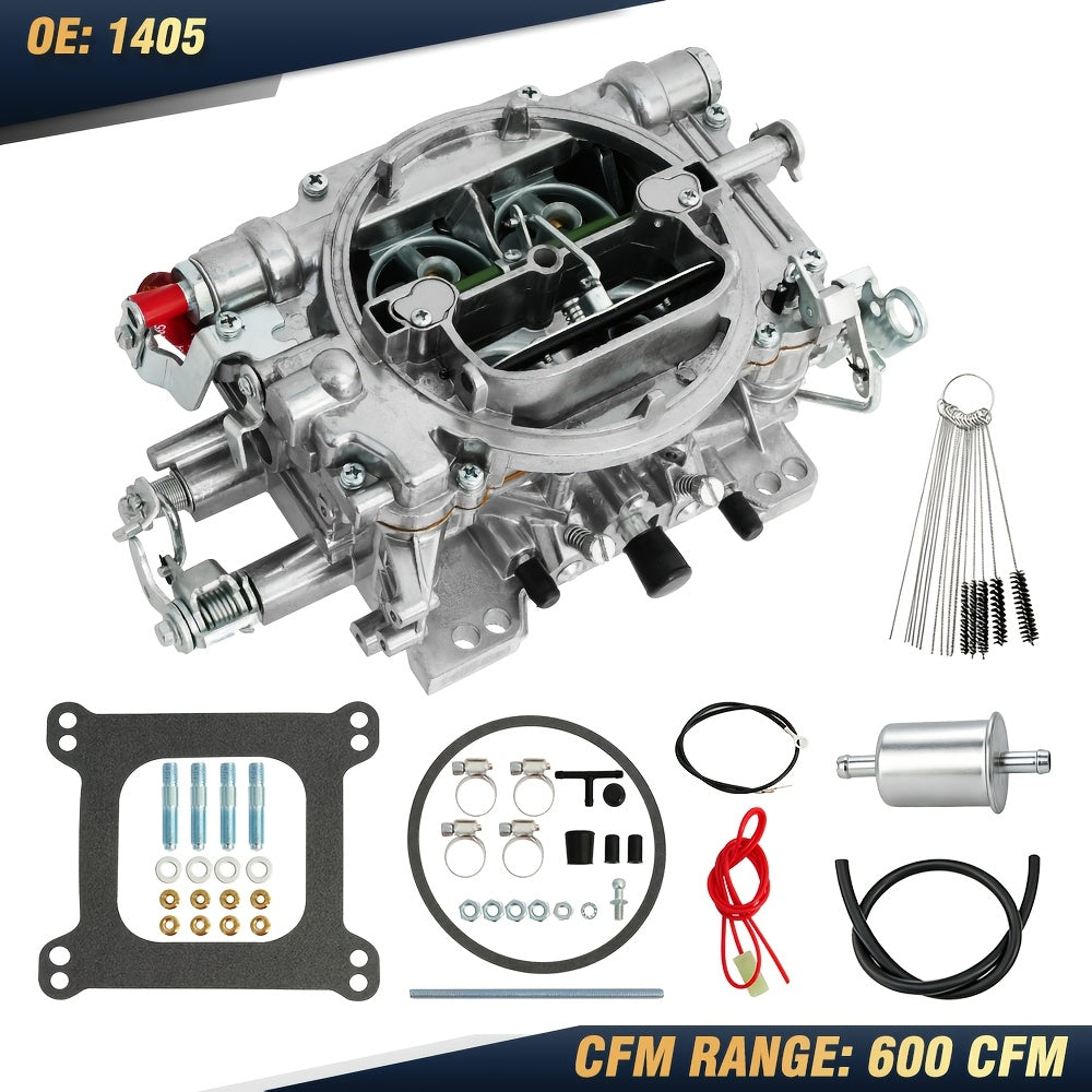 Brand New Edelbrock 1405 Performer 600 CFM 4 Barrel Carburetor, Manual Choke, Aluminum Edelbrock Performer Series Carburetor for Gasoline V8 Engines, Fit for Chevy, for DODGE, for Ford, for GMC