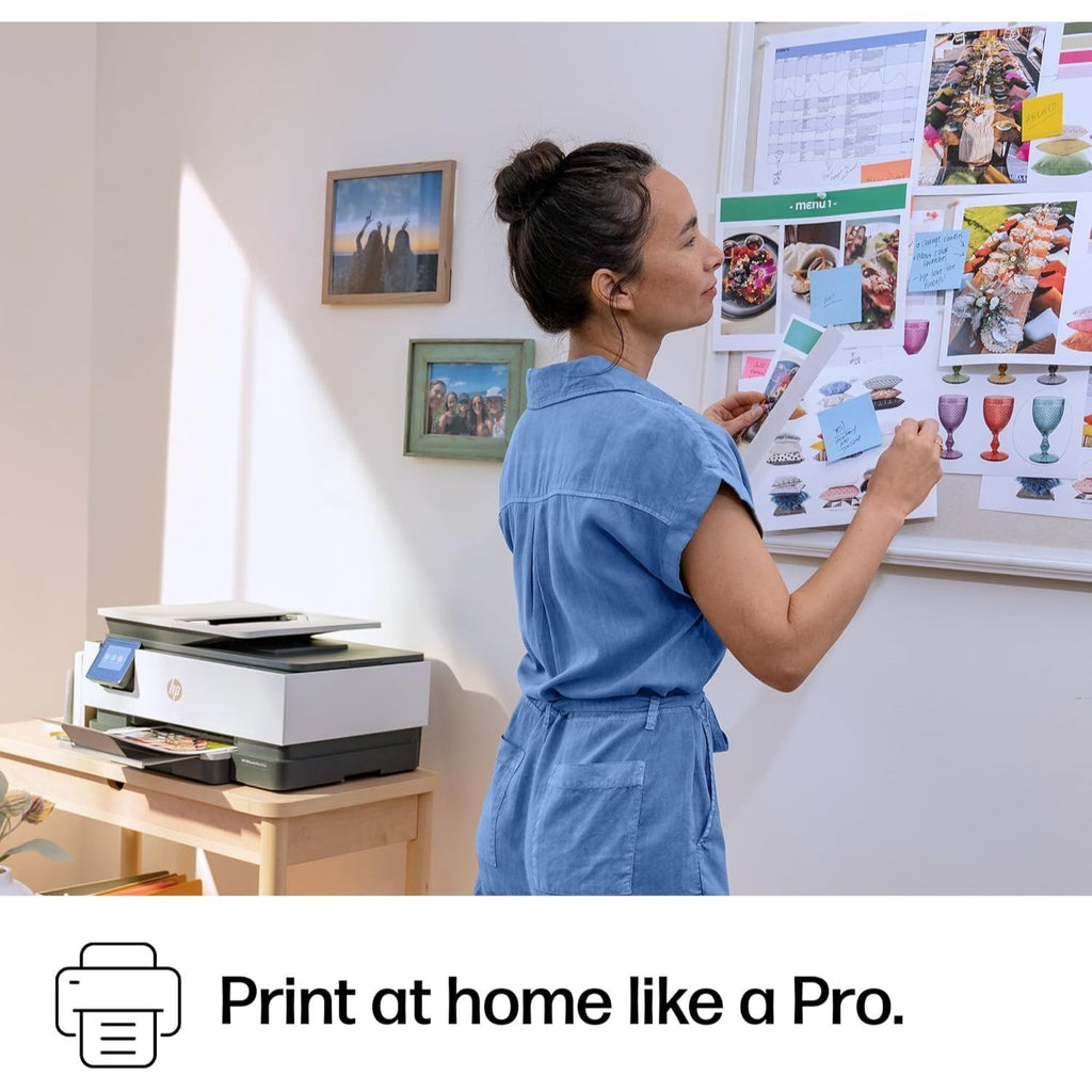 HP OfficeJet Pro 8139e Wireless All-in-One Color Inkjet Printer, Print, scan, copy, fax, ADF, Duplex printing Best-for-home office - Professionally Refurbished
