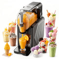 [2-in-1 Ice Cream Machine] 2-in-1 Ice Cream/Slush Machine, 5-in-1 Cold Drink Maker, Iced Tea Machine, 88-Ounce Capacity, One-Touch Preset, No Ice Needed, Self-Cleaning - Easily Make Milkshakes, Margaritas, and More at Home