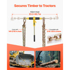 Ratchet Chain Binder Set for Hauling and Towing, VEVOR 8000 lb Working Load in a Four-Set Pack
