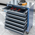 [Tool Storage Cabinet] (7 Drawers) Rolling Tool Chest, Tool Storage Cabinet With Lock System, Toolbox With 4 Wheels, Suitable For Garages And Warehouses, Storing Tools Makes Them More Orderly And Easy To Store