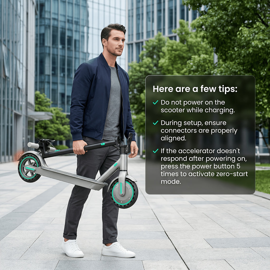 Adults' 8.5'' Foldable Electric Scooter with App, 350W Motor & 25km Range - Display, 3-Speed Modes, Dual Brake & Large Battery - Portable -EScooter Commuting for Adults