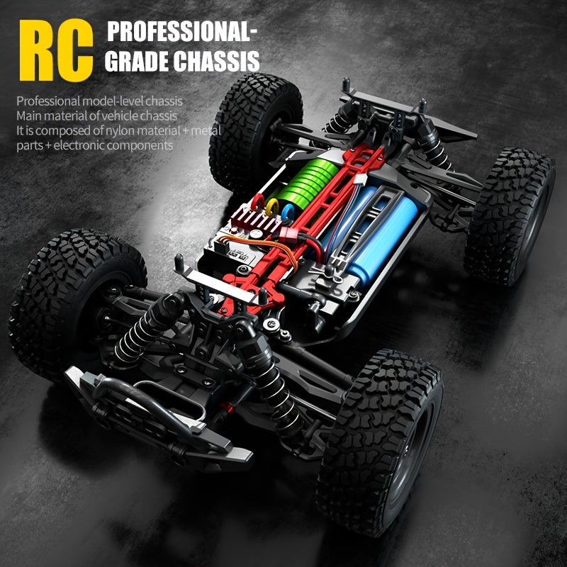 1:10 Scale Brushless RC Car High Speed 4WD Off Road Drift Racing Truck Professional Remote Control Toy for Birthday Easter Gifts