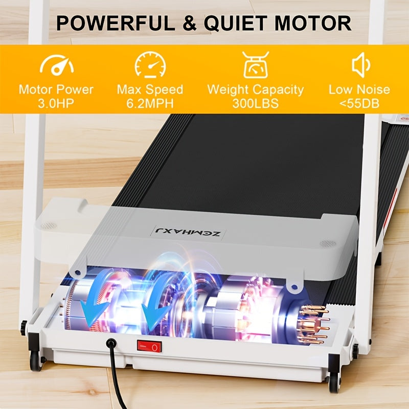 Home Electric Folding Treadmill Motor, LED Display, 3.0 Horsepower Silent Fitness Treadmill Exercise Trainer, for Walking, Running, Gym, Catering Specifically to The Fitness Needs Of Women.