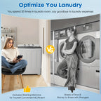 PLENTORA Portable Washing Machine Twin Tub - 28Lbs Compact Washer (18Lbs) And Dryer (10Lbs) Combo with Drain Pump - Mini Laundry Machine for Apartments, Dorms, Rvs, And Camping