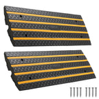 VEVOR 1 Pcs /2 Pcs / 3 Pcs Driveway Rubber Curb Ramp 33069 lbs 2.6 in Rise Threshold Ramp