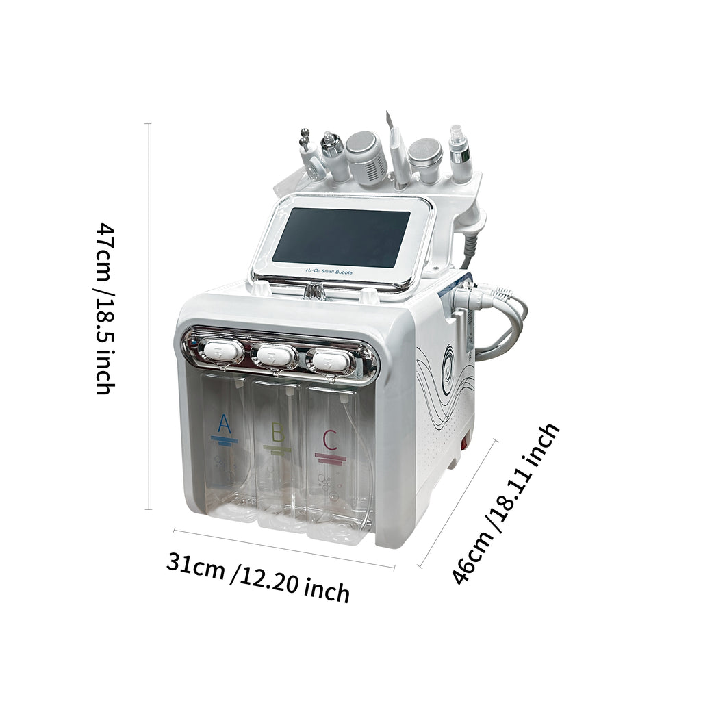 6in 1 Hydroxyl Facial Skin Cleansing Machine for Beauty Salon Home Use Multi-functional Facial Spa Beauty Instrument