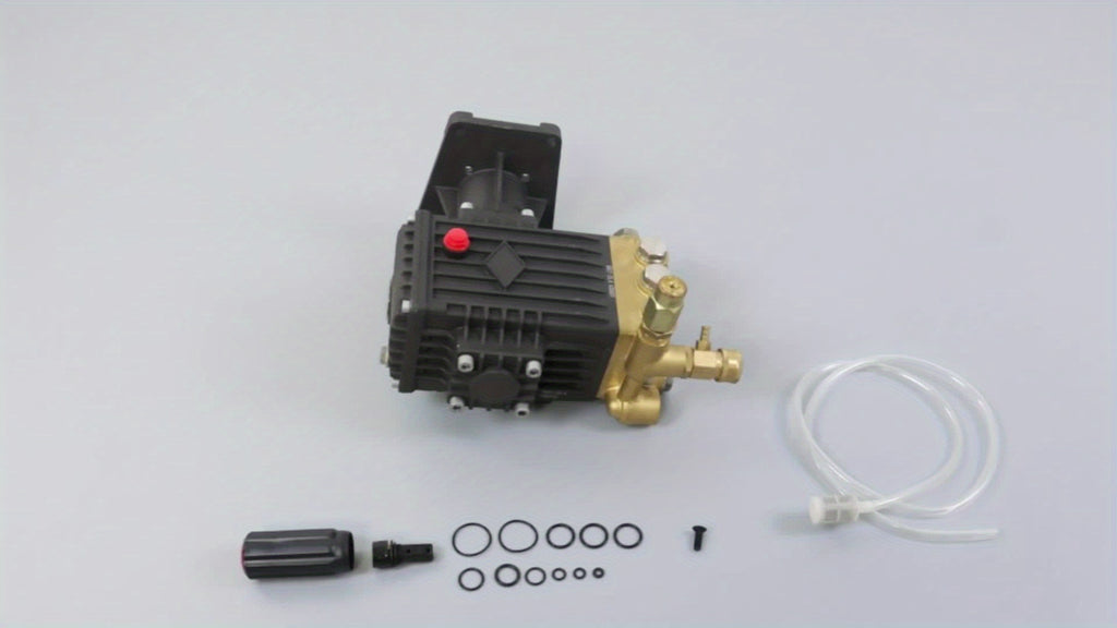 4400 PSI 4 GPM Heavy-Duty Pressure Washer Pump, 1" Horizontal Shaft, Replacement Power Washer Pump for Concrete, Roads, Parking Lots, Construction Sites, Building Exteriors & Industrial Surfaces