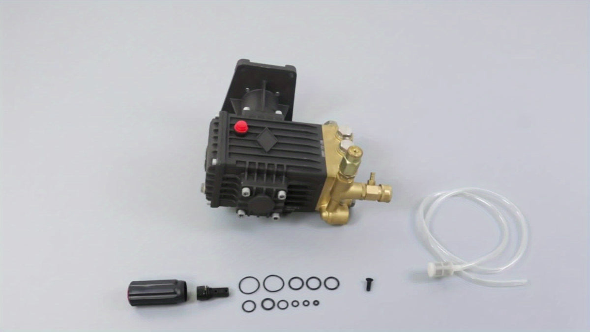 4400 PSI 4 GPM Heavy-Duty Pressure Washer Pump, 1" Horizontal Shaft, Replacement Power Washer Pump for Concrete, Roads, Parking Lots, Construction Sites, Building Exteriors & Industrial Surfaces