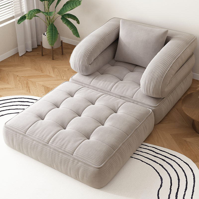 Multi-functional Convertible Sofa Bed—No Assembly Required, High-density Sponge, Soft and Skin-friendly Fabric | Suitable for Small Spaces, Bedrooms, Apartments, RVs as a Multi-position Sofa, Movie Sofa, Lazy Sofa, Office Sofa, Lounger, or Leisure