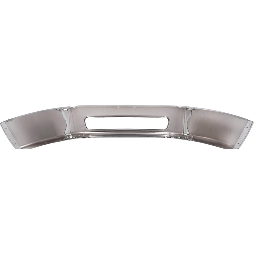 Front Bumper Assembly Compatible with 2003-2021 Freightliner M2 106 112 Business Class A21-26683-005 A21-27811-016 A21-27811-017 Models Steel Bumper Chrome 3PCs