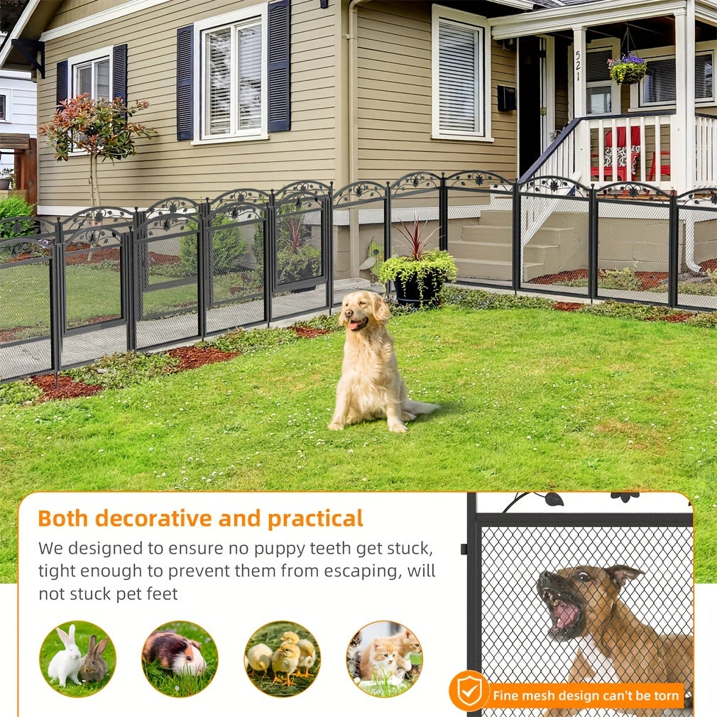 Large Dog Pet Playpen Cage Heavy Duty Metal Enclosure Fence with Waterproof Pad