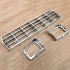 Grille & Headlight Bezel for 1978-1979 Ford Bronco, F100, F150, F250, F350 Replacement for FO1200111, D8TZ8150C, FO2513115, FO2512114, Chrome ABS Plastic