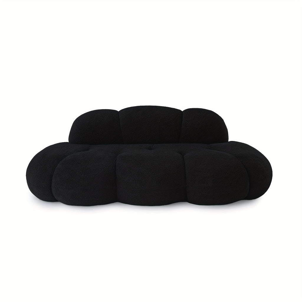 Cloud Shaped Couches for Living Room, Modern Comfy Compressed Sofa, Cloud Shaped Leisure Sofa, Upholstered Couch for Bedroom, Apartment, Small Space (No Installation Required)