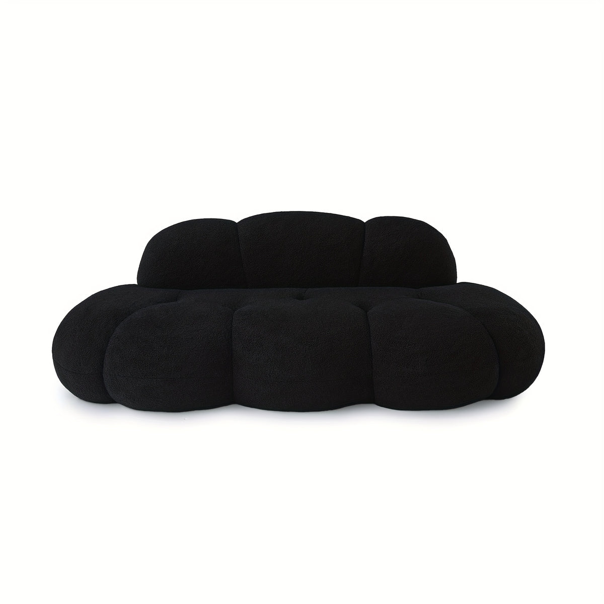 Cloud Shaped Couches for Living Room, Modern Comfy Compressed Sofa, Cloud Shaped Leisure Sofa, Upholstered Couch for Bedroom, Apartment, Small Space (No Installation Required)